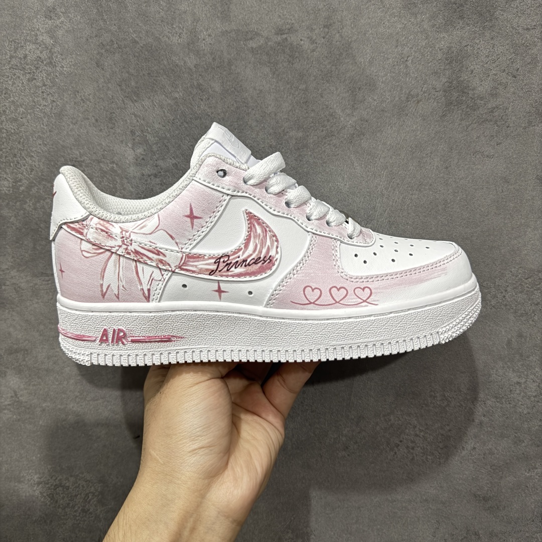 【纯原】Nike Air Force 1'07 Low 蝴蝶结 白粉 空军一号低帮休闲板鞋#定制皮料 定