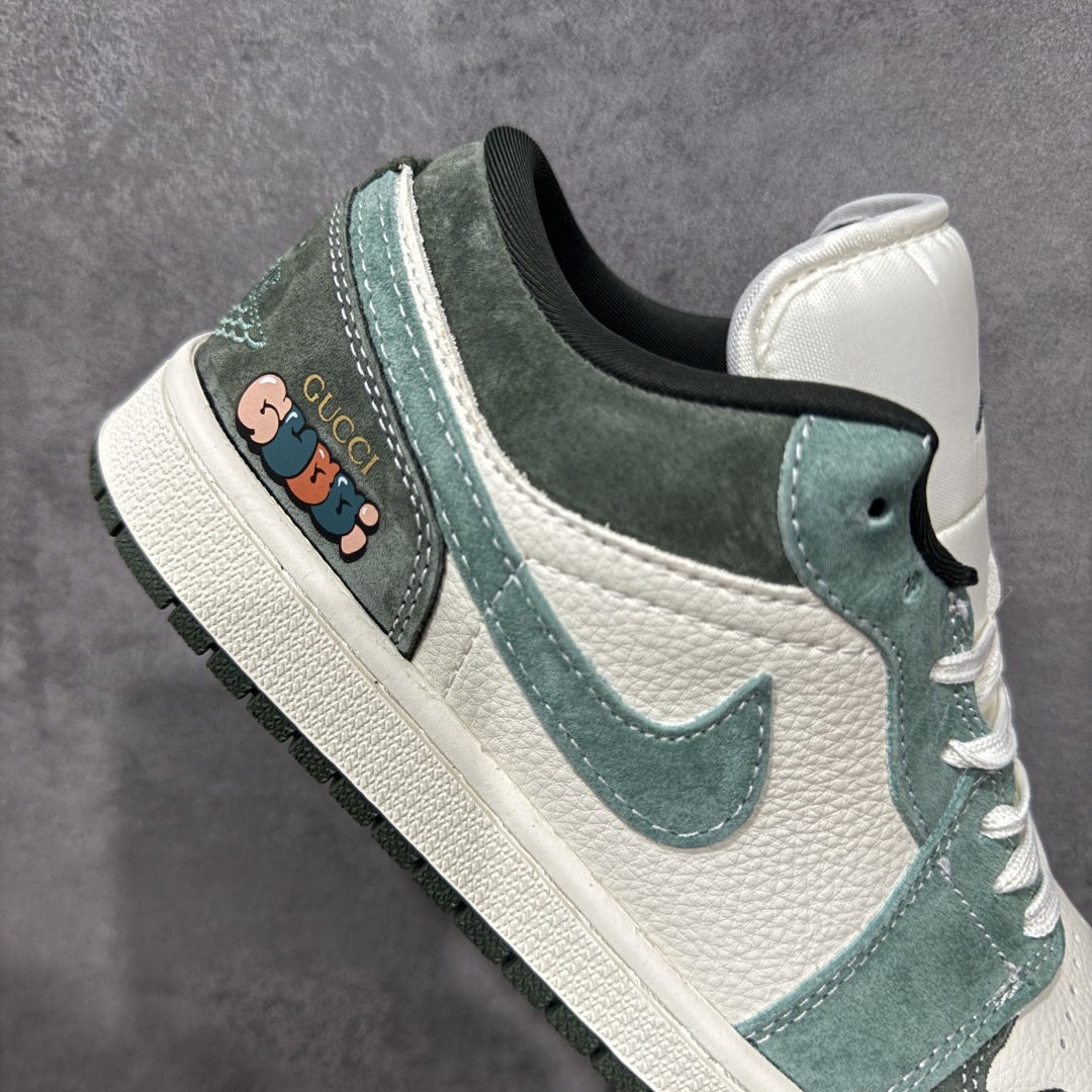 【纯原】GUCCI × Air Jordan 1 Low高端定制低帮倒勾复古篮球鞋#定制鞋盒 大厂纯原品