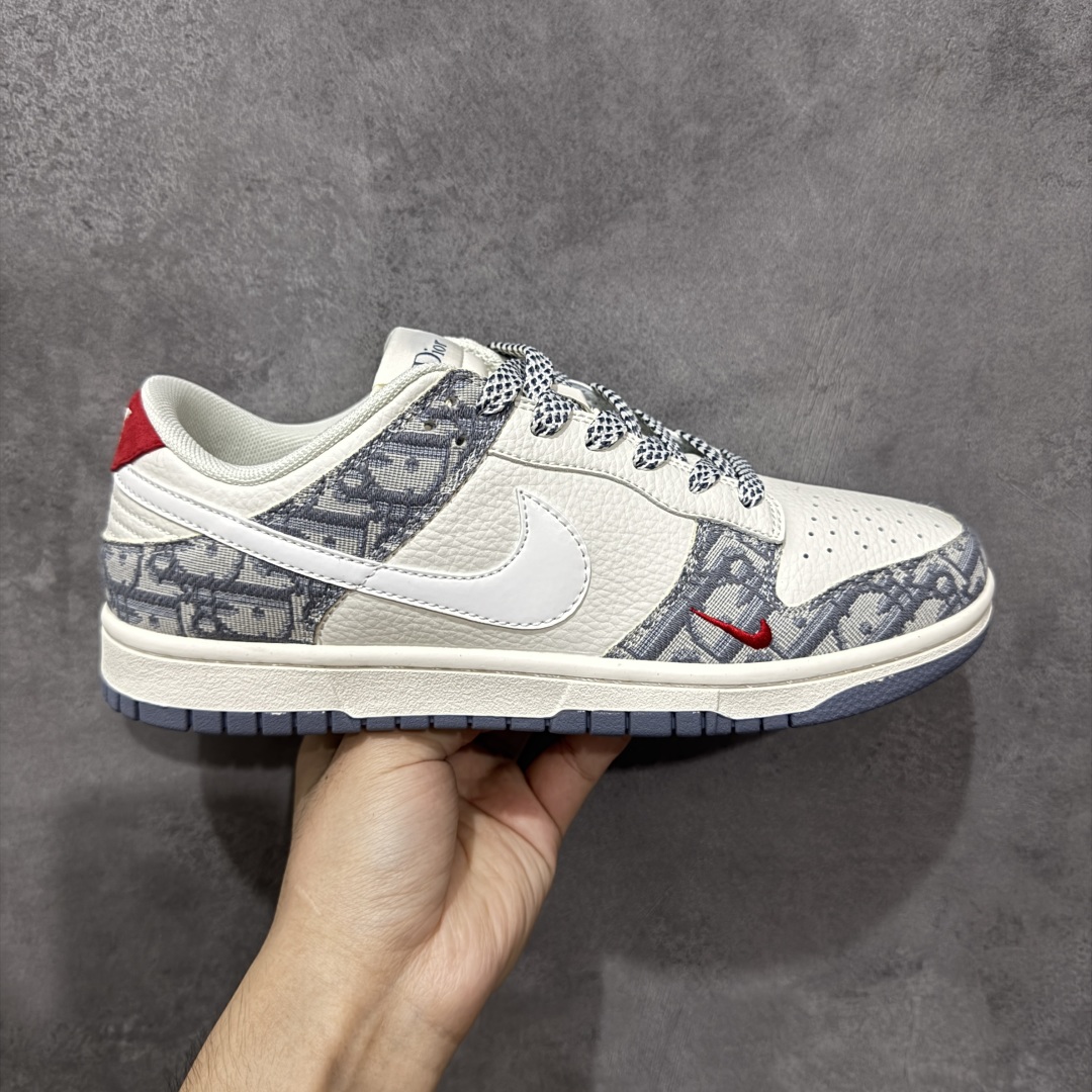 【纯原】Nike SB Dunk Low“迪奥灰花纹” 周年高端定制 低帮休闲板鞋 定制鞋盒 大厂纯原品