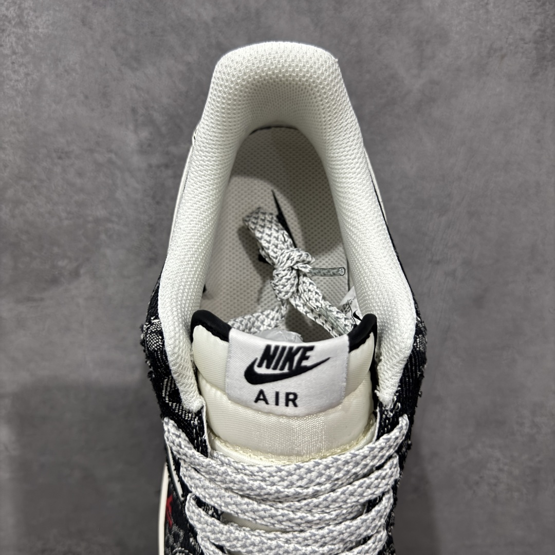 图片[8]-【定制版】Nike Air Force 1\’07 Low LV联名 牛仔米黑缝线 空军一号低帮休闲板鞋  #原楦头原纸板 原装鞋盒 定制五金配件 内置全掌气垫 原厂鞋底 货号：MZ9588-815  尺码：36 36.5 37.5 38 38.5 39 40 40.5 41 42 42.5 43 44 44.5 45-选品中心
