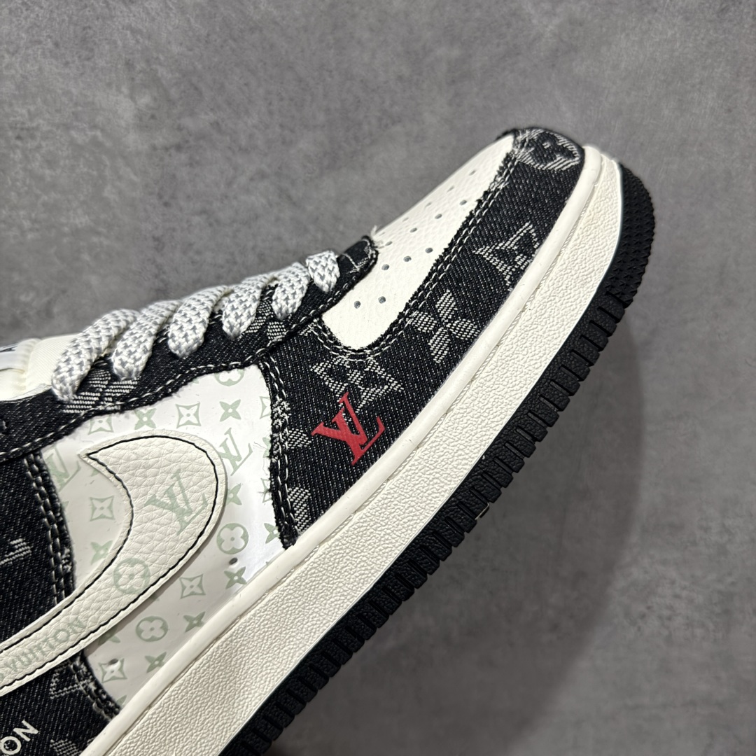 图片[6]-【定制版】Nike Air Force 1\’07 Low LV联名 牛仔米黑缝线 空军一号低帮休闲板鞋  #原楦头原纸板 原装鞋盒 定制五金配件 内置全掌气垫 原厂鞋底 货号：MZ9588-815  尺码：36 36.5 37.5 38 38.5 39 40 40.5 41 42 42.5 43 44 44.5 45-选品中心