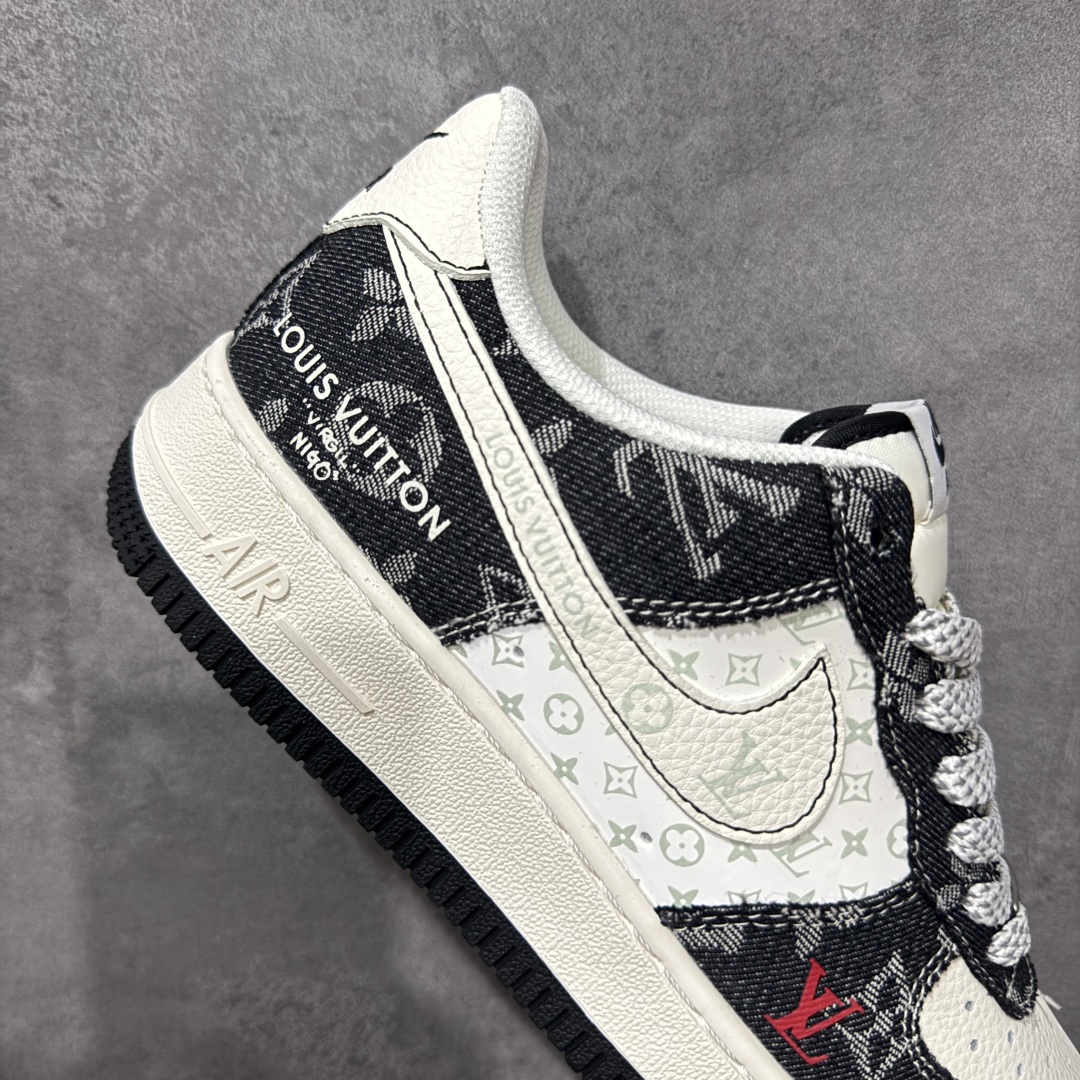图片[7]-【定制版】Nike Air Force 1\’07 Low LV联名 牛仔米黑缝线 空军一号低帮休闲板鞋  #原楦头原纸板 原装鞋盒 定制五金配件 内置全掌气垫 原厂鞋底 货号：MZ9588-815  尺码：36 36.5 37.5 38 38.5 39 40 40.5 41 42 42.5 43 44 44.5 45-选品中心