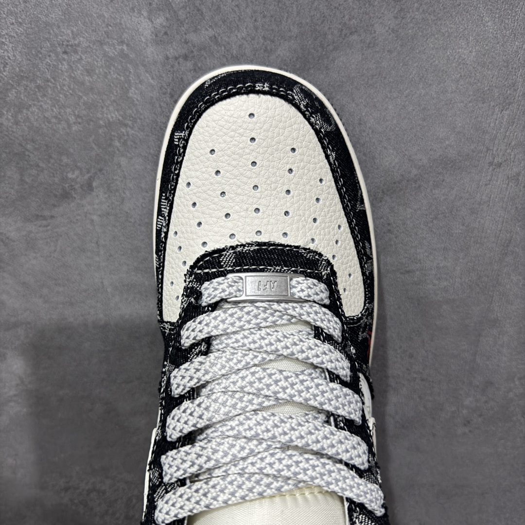 图片[5]-【定制版】Nike Air Force 1\’07 Low LV联名 牛仔米黑缝线 空军一号低帮休闲板鞋  #原楦头原纸板 原装鞋盒 定制五金配件 内置全掌气垫 原厂鞋底 货号：MZ9588-815  尺码：36 36.5 37.5 38 38.5 39 40 40.5 41 42 42.5 43 44 44.5 45-选品中心