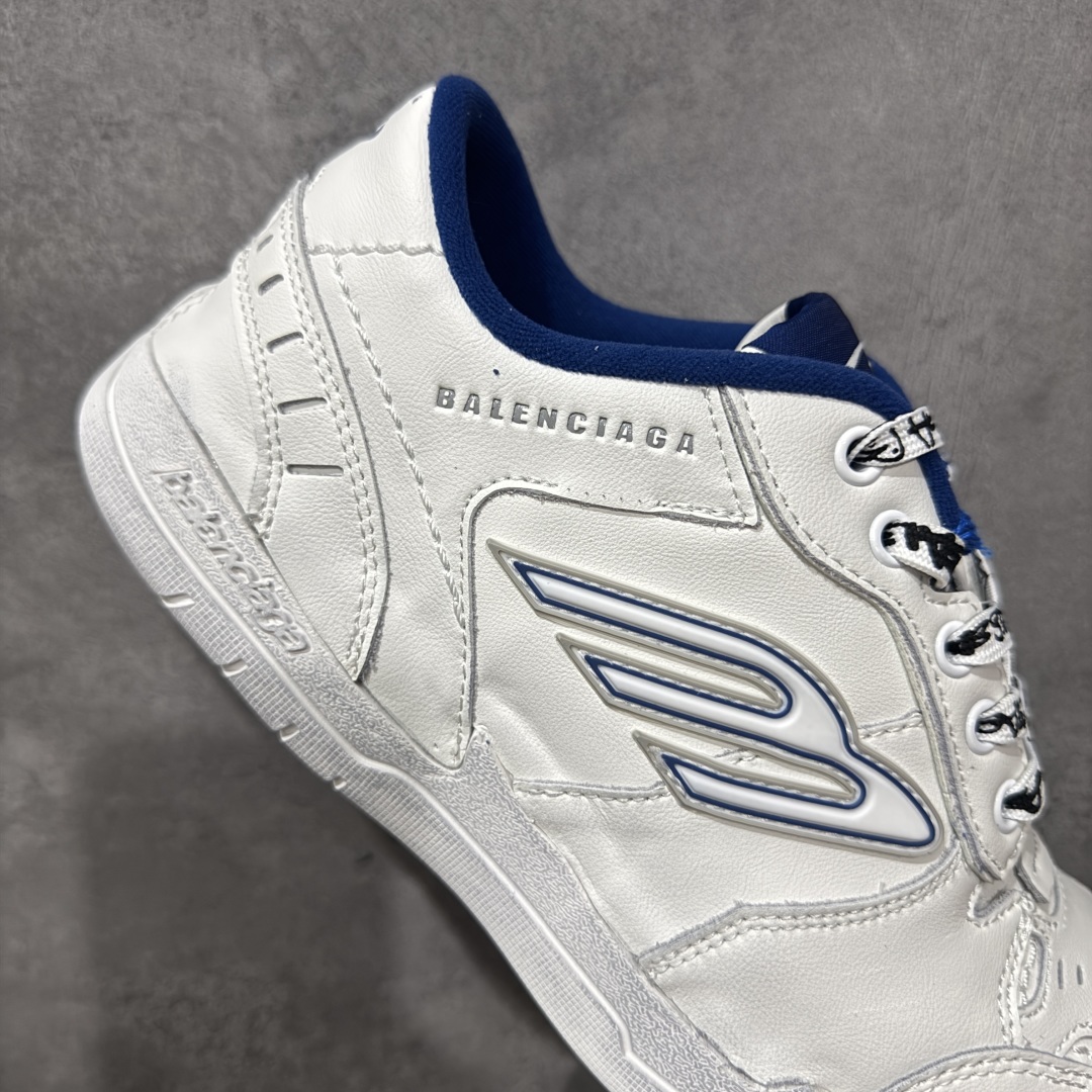 图片[7]-【性价比H版】Balenciaga Hamptons Worn-Out 巴黎世家十八18代 涤纶（聚酯纤维）牛皮革 圆头系带 低帮 生活休闲鞋板鞋 最强性价比 头层皮料 原纸板楦头开发 最原汁原味的版型 胶水把控整洁度完美 每一双都是工艺品 多重QC质检 原盒原配 正确字体电绣 粗细、位置、大小正确 侧边TPU 透气孔匹配意产原版 正确分离大底 TPU软底 原版一致大底LOGO 立体感十足 尺码：35 36 37 38 39 40 41 42 43 44 45 46-选品中心