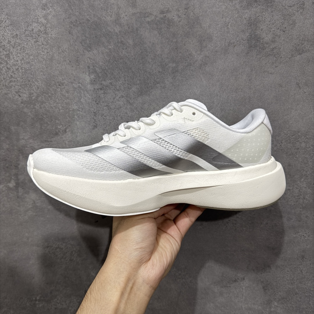 图片[2]-【公司级】Ad Adizero Evo SL 轻盈跑鞋 耐磨减震专业跑步鞋 冲向目标，一路向前，不断挑战和突破自我 无论是平时训练还是马拉松，让这款adidas跑步鞋伴你畅快开跑 兼具舒适性和结构感，搭载Lightstrike科技，为步伐注入活力 货号：JR6207 尺码：36 36.5 37 38 38.5 39 40 40.5 41 42 42.5 43 44 44.5 45 46 编码：FSB220230-选品中心