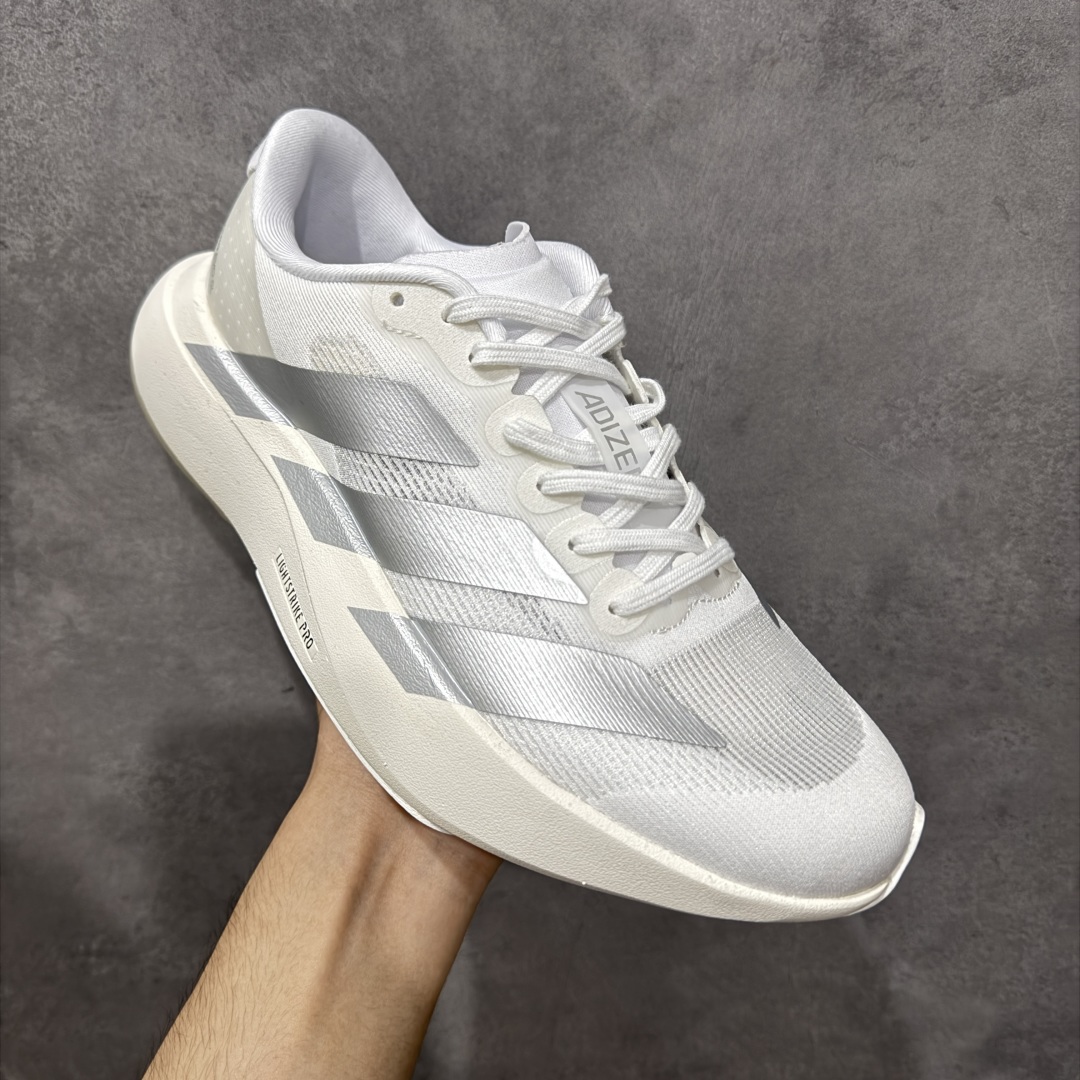 图片[3]-【公司级】Ad Adizero Evo SL 轻盈跑鞋 耐磨减震专业跑步鞋 冲向目标，一路向前，不断挑战和突破自我 无论是平时训练还是马拉松，让这款adidas跑步鞋伴你畅快开跑 兼具舒适性和结构感，搭载Lightstrike科技，为步伐注入活力 货号：JR6207 尺码：36 36.5 37 38 38.5 39 40 40.5 41 42 42.5 43 44 44.5 45 46 编码：FSB220230-选品中心