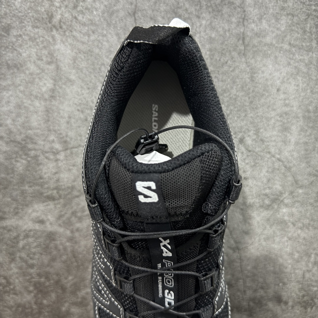 图片[8]-【S版纯原】SALOMON XA Pro 3D ADV 萨洛蒙潮流越野机能户外功能鞋 全新版本出货 性价比拉满 品质 细节 材料都是肉眼可以见！ 售前售后也是其它工厂无法匹敌！ 纯原外贸平台特供订单 耗时半年巨作 全套原纸板楦头开发 原厂特供网布配套加持 确保原汁原味 完美呈现版型 原档数据独家私模五层组合大底 男女鞋同步官方 原装Ortholite轻量化鞋垫 中底布带钢印编号 原厂TPU锁扣 进口港宝加持 后跟自然饱满 还原公司包裹性 鞋面采用SENSIFT贴合技术 全方位贴合包裹脚型 鞋跟部鞋底牵引设计 提供强大的抓地性能 更适应野外崎岖不平的道路 其3D ADVANCED CHASSIS底盘 材料轻量大化 钉齿设计更具稳定性 防护性 鞋底易磨损区运用CONTAGRIP高耐磨材料 应对城市硬质路面长距离跑考验 尺码：36 36.5 37.5 38 38.5 39 40 40.5 41 42 42.5 43 44 44.5 45-选品中心
