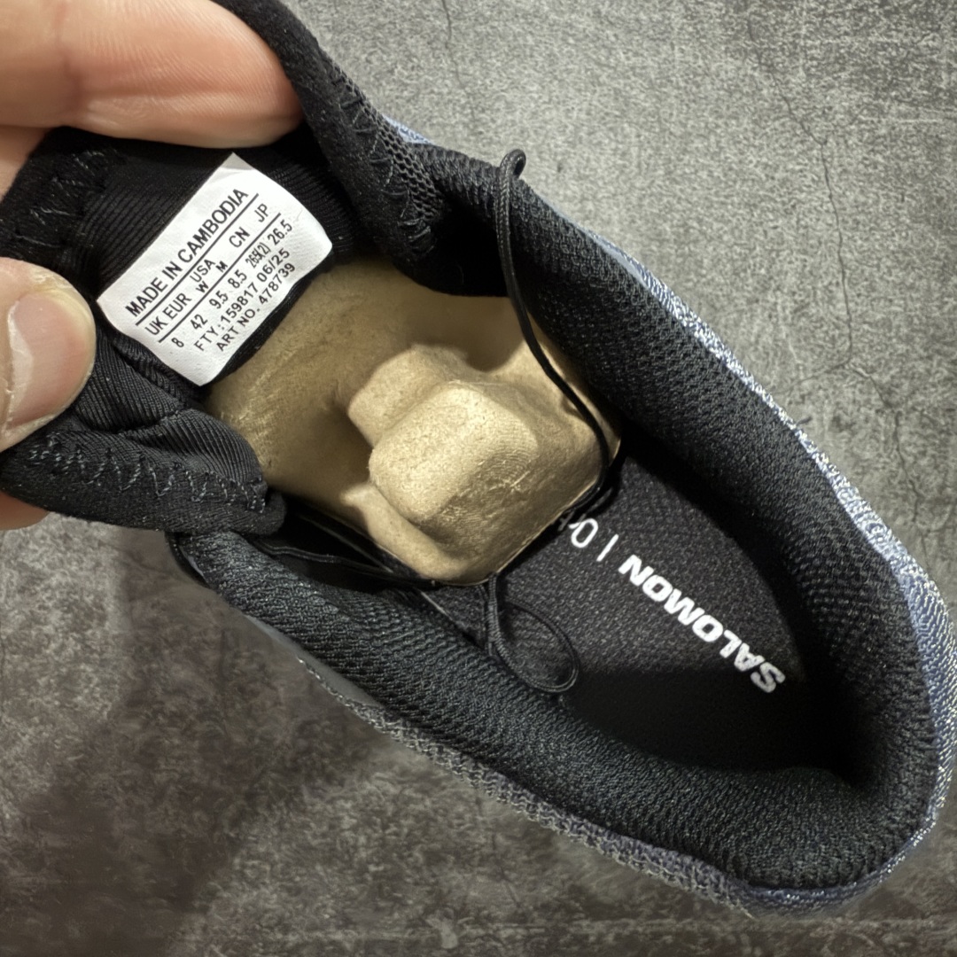 图片[7]-【绿X版】 SALOMON萨洛蒙 XT-6 SHADOW 舒适百搭 耐磨透气支撑 低帮 户外功能鞋 男女同款 蓝灰色 478739 外机能登山跑鞋 纯原外贸平台特供订单 耗时半年巨作 全套原纸板楦头开发 原厂特供网布配套加持 确保原汁原味 完美呈现版型 原档数据独家私模五层组合大底 男女鞋同步官方开发至46.5 原装Ortholite轻量化鞋垫 中底布带钢印编号 原厂TPU锁扣 进口港宝加持 后跟自然饱满 还原公司包裹性 鞋面以“锯齿”状的包裹系统呈现 在基色底之下加入了各种色点缀 将公司的最新技术和时尚前卫的造型融入耐用的长跑款式中 鞋面由 TPU 薄膜制成 并焊接在高耐磨网眼上 使其既时尚又坚固 由 ACS底盘支撑 可增强稳定性和支撑力 以及由橡胶凸耳 Contragrip外底覆盖的 EVA 缓冲中底 旨在应对崎岖的地形 鞋舌上的彩色Salomon 标签、Quicklace 系统以及鞋头、鞋舌和鞋跟上的附加品牌使细节更加完美 让穿着者可以轻松驾驭户外与通勤下的任何运动生活场景 无缝鞋身户外随意纵横 颜值与脚感兼备 出街通勤 绝对非常吸睛 你值得拥有 尺码：36 36.5 37.5 38 38.5 39 40 40.5 41 42 42.5 43 44 44.5 45 46 46.5-选品中心