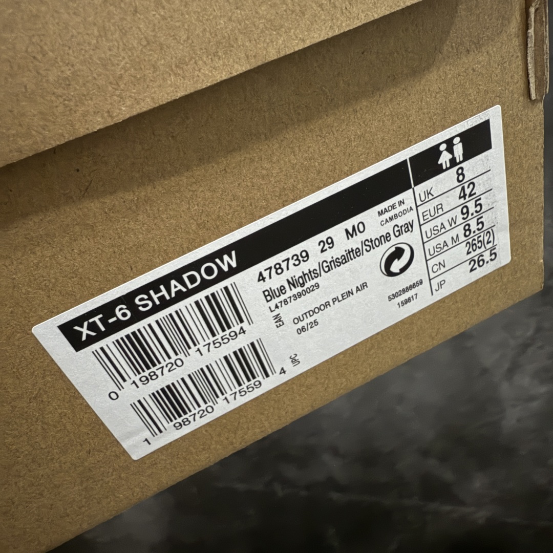 图片[9]-【绿X版】 SALOMON萨洛蒙 XT-6 SHADOW 舒适百搭 耐磨透气支撑 低帮 户外功能鞋 男女同款 蓝灰色 478739 外机能登山跑鞋 纯原外贸平台特供订单 耗时半年巨作 全套原纸板楦头开发 原厂特供网布配套加持 确保原汁原味 完美呈现版型 原档数据独家私模五层组合大底 男女鞋同步官方开发至46.5 原装Ortholite轻量化鞋垫 中底布带钢印编号 原厂TPU锁扣 进口港宝加持 后跟自然饱满 还原公司包裹性 鞋面以“锯齿”状的包裹系统呈现 在基色底之下加入了各种色点缀 将公司的最新技术和时尚前卫的造型融入耐用的长跑款式中 鞋面由 TPU 薄膜制成 并焊接在高耐磨网眼上 使其既时尚又坚固 由 ACS底盘支撑 可增强稳定性和支撑力 以及由橡胶凸耳 Contragrip外底覆盖的 EVA 缓冲中底 旨在应对崎岖的地形 鞋舌上的彩色Salomon 标签、Quicklace 系统以及鞋头、鞋舌和鞋跟上的附加品牌使细节更加完美 让穿着者可以轻松驾驭户外与通勤下的任何运动生活场景 无缝鞋身户外随意纵横 颜值与脚感兼备 出街通勤 绝对非常吸睛 你值得拥有 尺码：36 36.5 37.5 38 38.5 39 40 40.5 41 42 42.5 43 44 44.5 45 46 46.5-选品中心