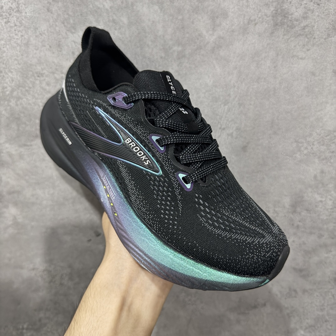 图片[3]-【公司级】布鲁克斯 Glycerin 22系列 Brooks布鲁克斯 Glycerin 22 黑彩蓝 舒适百搭减震耐磨低帮 长跑马拉松跑步鞋 货号：110445-1D-026 尺码：36-45带半码 编码：LNHB240250-选品中心