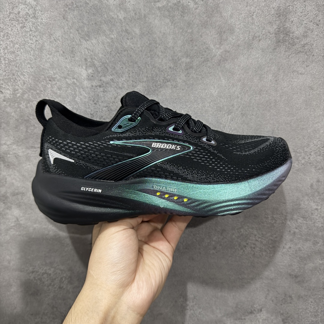 【公司级】布鲁克斯 Glycerin 22系列 Brooks布鲁克斯 Glycerin 22 黑彩蓝 舒适百搭减震耐磨低帮 长跑马拉松跑步鞋 货号:110445-1D-026 尺码:36-45带半码 编码:LNHB240250-选品中心