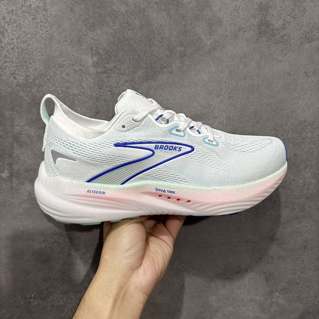 【公司级】布鲁克斯 Glycerin 22系列 Brooks布鲁克斯 Glycerin 22 舒适百搭减震耐磨低帮 长跑马拉松跑步鞋 货号:120434-1B-110 尺码:36-45带半码 编码:LNHB240250-选品中心