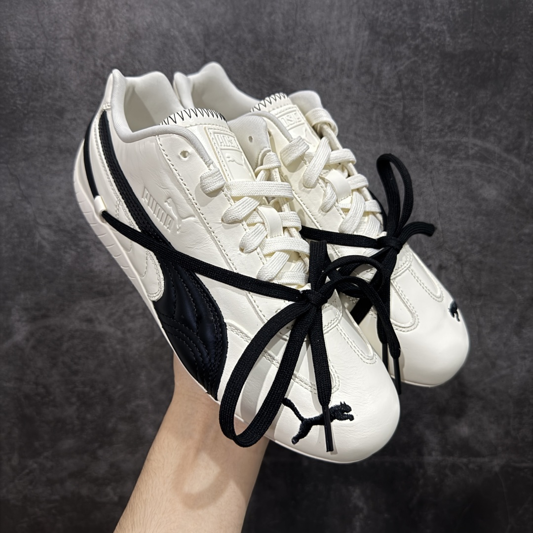 【渠道纯原】Rose x Puma Speedcat 联名款 极速赛车系列彪马低帮生活休闲鞋 404391-01  市面最高版本 原厂头层皮料 原装档案原数据纸版楦型 防尘袋 配件齐全 二次成型\'猛帮\'成型工艺制作 细节如图所示  尺码:35 36 37 37.5 38 38.5 39 40 40.5 41 42 42.5 43 43.5 44.5 45-选品中心
