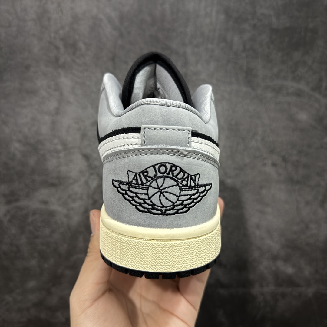【DT纯原】Air Jordan Low AJ1 乔1灰黑白 低帮文化休闲运动板鞋 HQ2010-012