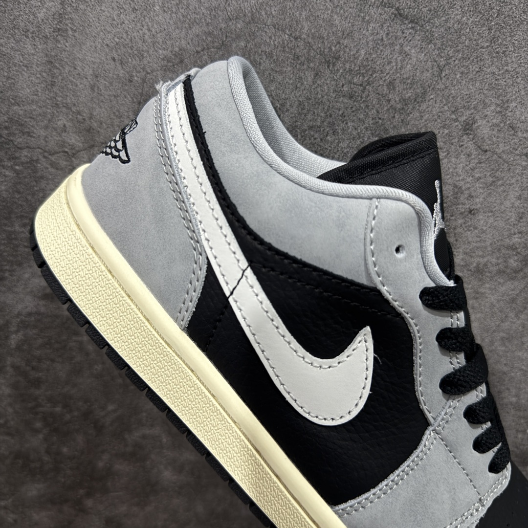 【DT纯原】Air Jordan Low AJ1 乔1灰黑白 低帮文化休闲运动板鞋 HQ2010-012