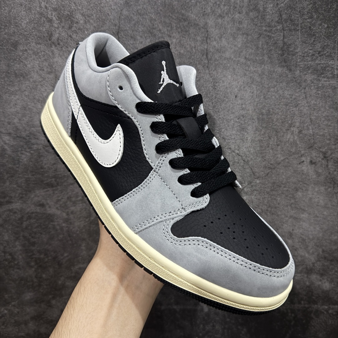 【DT纯原】Air Jordan Low AJ1 乔1灰黑白 低帮文化休闲运动板鞋 HQ2010-012
