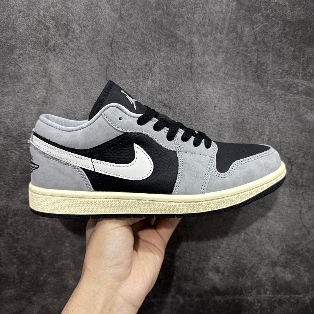 【DT纯原】Air Jordan Low AJ1 乔1灰黑白 低帮文化休闲运动板鞋 HQ2010-012