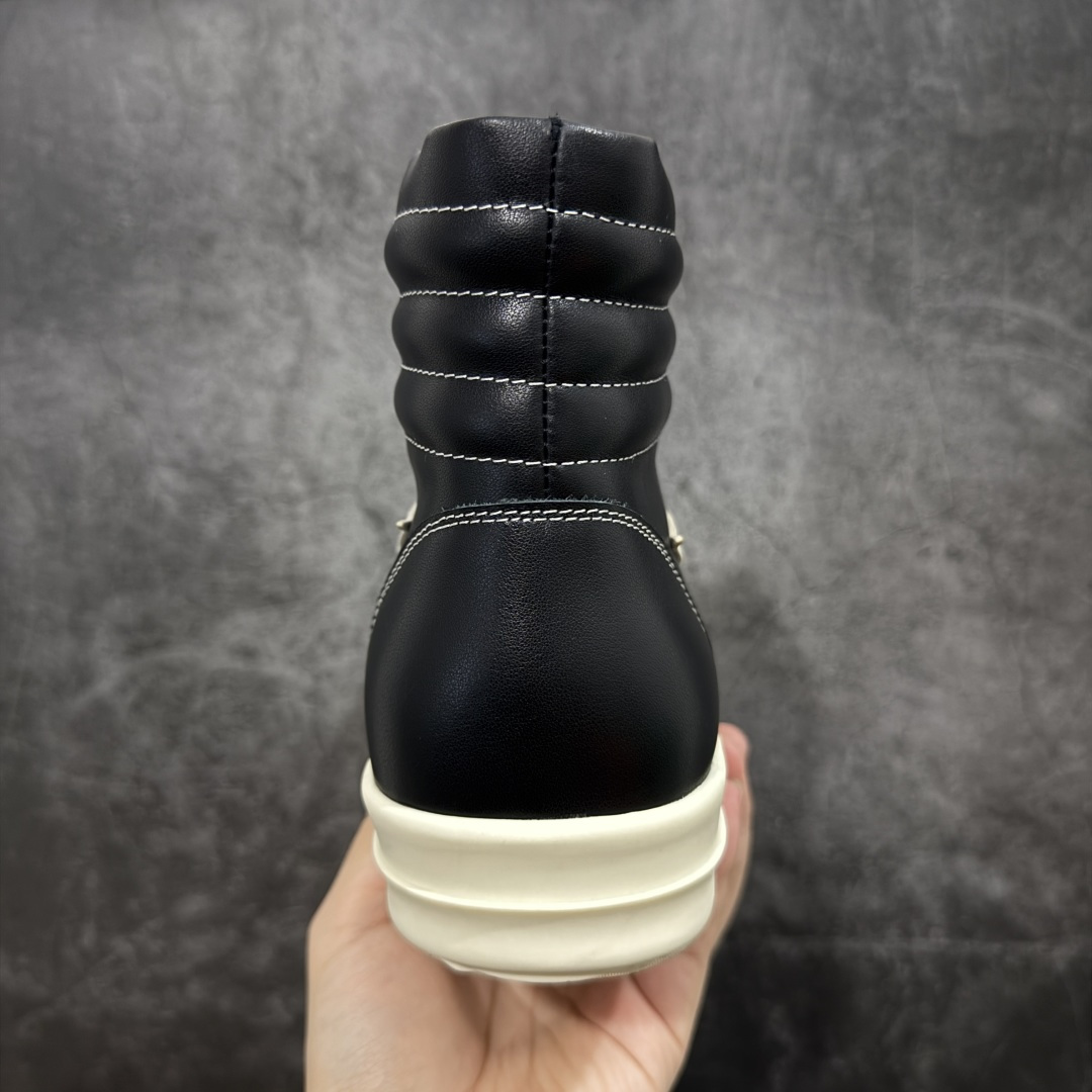 480 莞顶渠道 瑞克 欧文斯Rick owens 主线 经典西瓜头 RO低帮鹤黑色皮面高帮