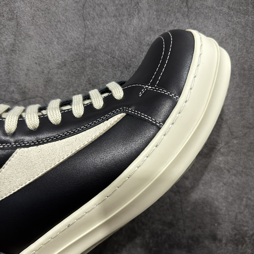 480 莞顶渠道 瑞克 欧文斯Rick owens 主线 经典西瓜头 RO低帮鹤黑色皮面高帮