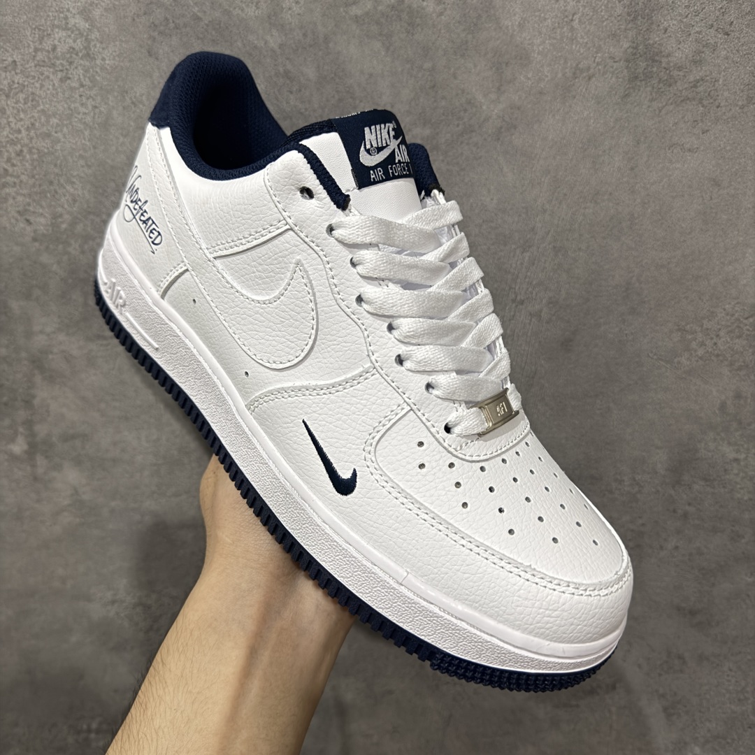 图片[3]-【定制版】Undefeated x Nike Air Force 1\’07 Low 白蓝 空军一号低帮休闲板鞋  #定制皮料 原装定制鞋盒 细节满满 原楦头原纸板 内置全掌气垫 货号：ZH0316-119  尺码：36 36.5 37.5 38 38.5 39 40 40.5 41 42 42.5 43 44 44.5 45 编码：HXSA290300-选品中心