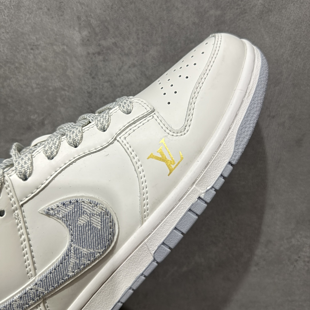 Nike SB Dunk Low“LV联名——灰牛仔勾” 周年高端定制 低帮休闲板鞋 CS1688-126