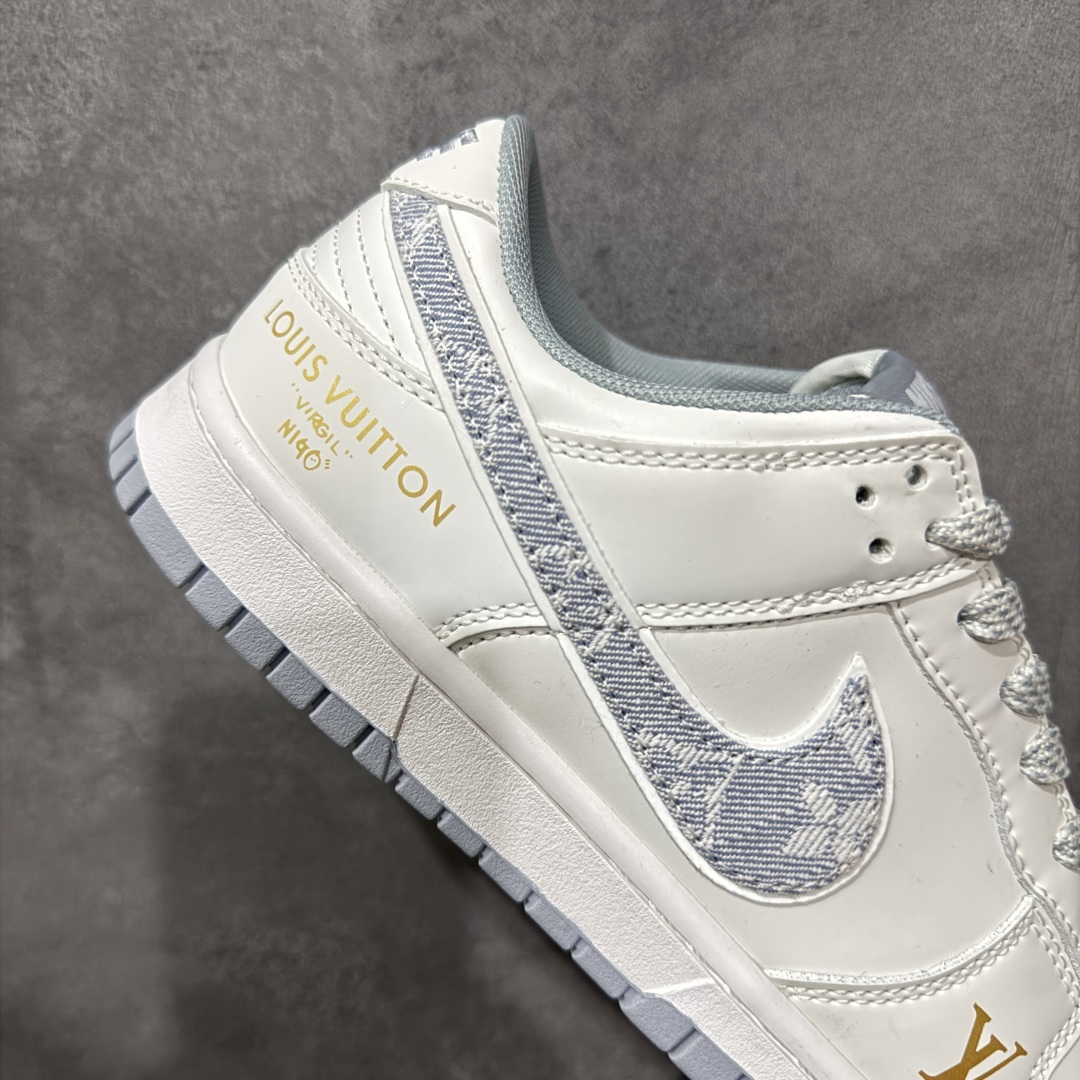 Nike SB Dunk Low“LV联名——灰牛仔勾” 周年高端定制 低帮休闲板鞋 CS1688-126