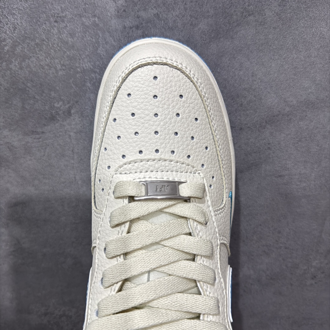 图片[5]-【定制版】NIke Air Force 1 \’07 Low “罗意威联名-冰川蓝”空军一号 低帮 运动休闲鞋 折边针车 工艺难度大 原楦头原纸板 原装鞋盒 定制五金配件 内置全掌气垫 原厂鞋底 货号：BZ6880-106 尺码：36 36.5 37.5 38 38.5 39 40 40.5 41 42 42.5 43 44 44.5 45 编码：HXSA310320-选品中心