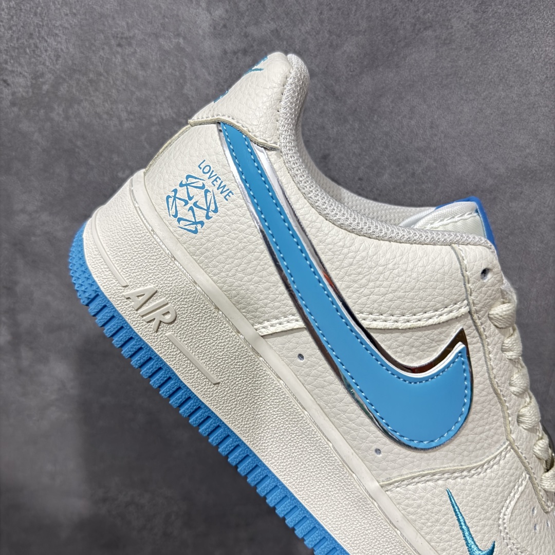 图片[7]-【定制版】NIke Air Force 1 \’07 Low “罗意威联名-冰川蓝”空军一号 低帮 运动休闲鞋 折边针车 工艺难度大 原楦头原纸板 原装鞋盒 定制五金配件 内置全掌气垫 原厂鞋底 货号：BZ6880-106 尺码：36 36.5 37.5 38 38.5 39 40 40.5 41 42 42.5 43 44 44.5 45 编码：HXSA310320-选品中心
