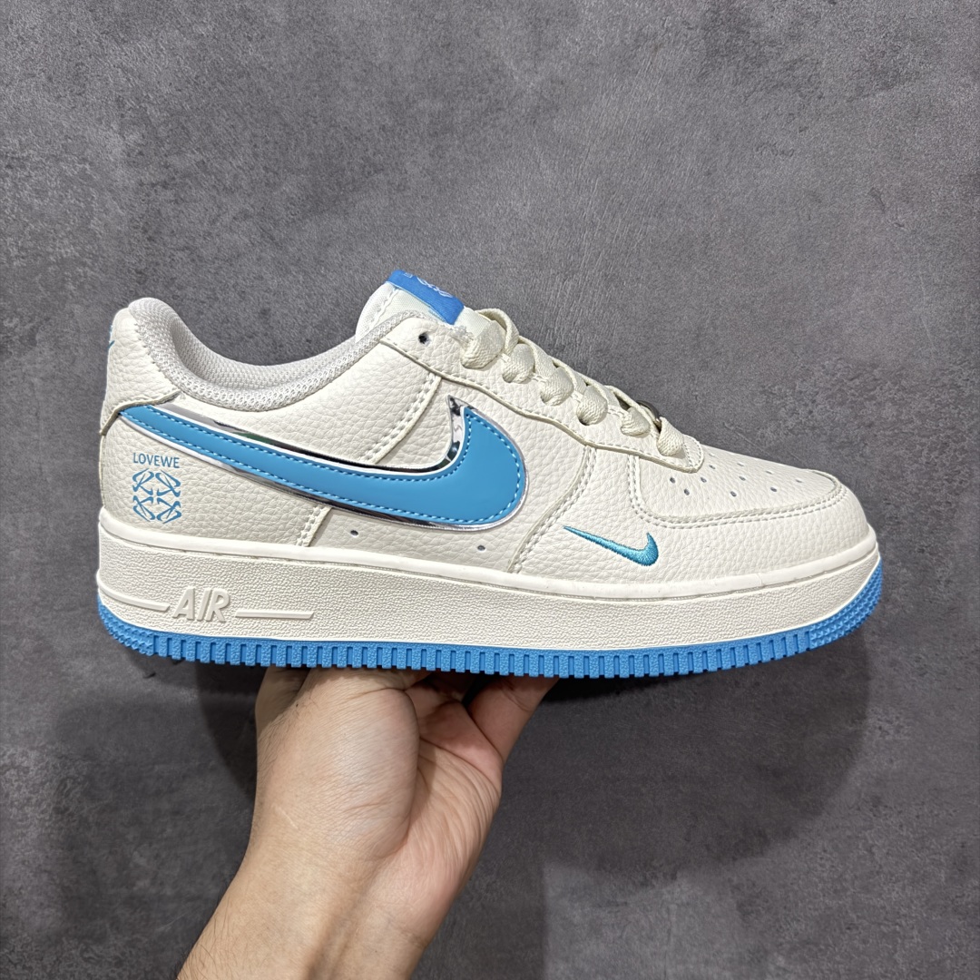 【定制版】NIke Air Force 1 \'07 Low “罗意威联名-冰川蓝”空军一号 低帮 运动休闲鞋 折边针车 工艺难度大 原楦头原纸板 原装鞋盒 定制五金配件 内置全掌气垫 原厂鞋底 货号:BZ6880-106 尺码:36 36.5 37.5 38 38.5 39 40 40.5 41 42 42.5 43 44 44.5 45 编码:HXSA310320-选品中心