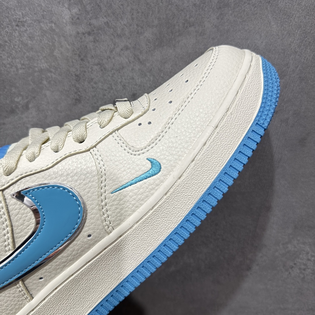 图片[6]-【定制版】NIke Air Force 1 \’07 Low “罗意威联名-冰川蓝”空军一号 低帮 运动休闲鞋 折边针车 工艺难度大 原楦头原纸板 原装鞋盒 定制五金配件 内置全掌气垫 原厂鞋底 货号：BZ6880-106 尺码：36 36.5 37.5 38 38.5 39 40 40.5 41 42 42.5 43 44 44.5 45 编码：HXSA310320-选品中心