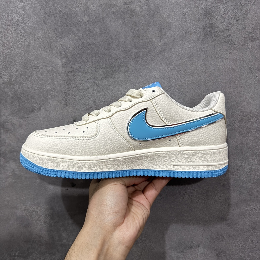 图片[2]-【定制版】NIke Air Force 1 \’07 Low “罗意威联名-冰川蓝”空军一号 低帮 运动休闲鞋 折边针车 工艺难度大 原楦头原纸板 原装鞋盒 定制五金配件 内置全掌气垫 原厂鞋底 货号：BZ6880-106 尺码：36 36.5 37.5 38 38.5 39 40 40.5 41 42 42.5 43 44 44.5 45 编码：HXSA310320-选品中心
