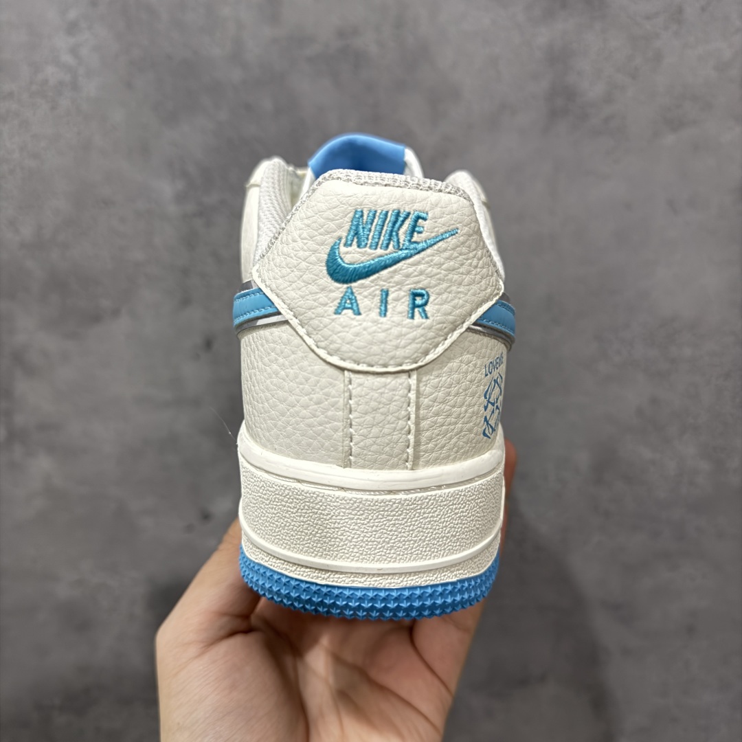 图片[4]-【定制版】NIke Air Force 1 \’07 Low “罗意威联名-冰川蓝”空军一号 低帮 运动休闲鞋 折边针车 工艺难度大 原楦头原纸板 原装鞋盒 定制五金配件 内置全掌气垫 原厂鞋底 货号：BZ6880-106 尺码：36 36.5 37.5 38 38.5 39 40 40.5 41 42 42.5 43 44 44.5 45 编码：HXSA310320-选品中心