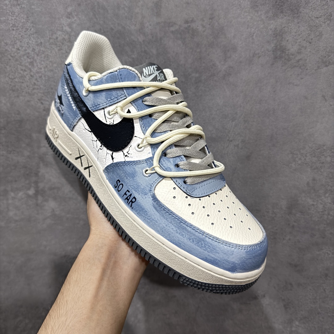 图片[3]-【定制版】Nike Air Force 1\’07 Low \”The Age of Cracks\” 手绘涂鸦 裂痕纪元 空军一号低帮休闲运动板鞋 KS6896-555  折边针车 工艺难度大 原楦头原纸板 原装鞋盒 定制五金配件 内置全掌气垫 原厂鞋底   尺码：36 36.5 37.5 38 38.5 39 40 40.5 41 42 42.5 43 44 44.5 45 编码：HXSA310320-选品中心