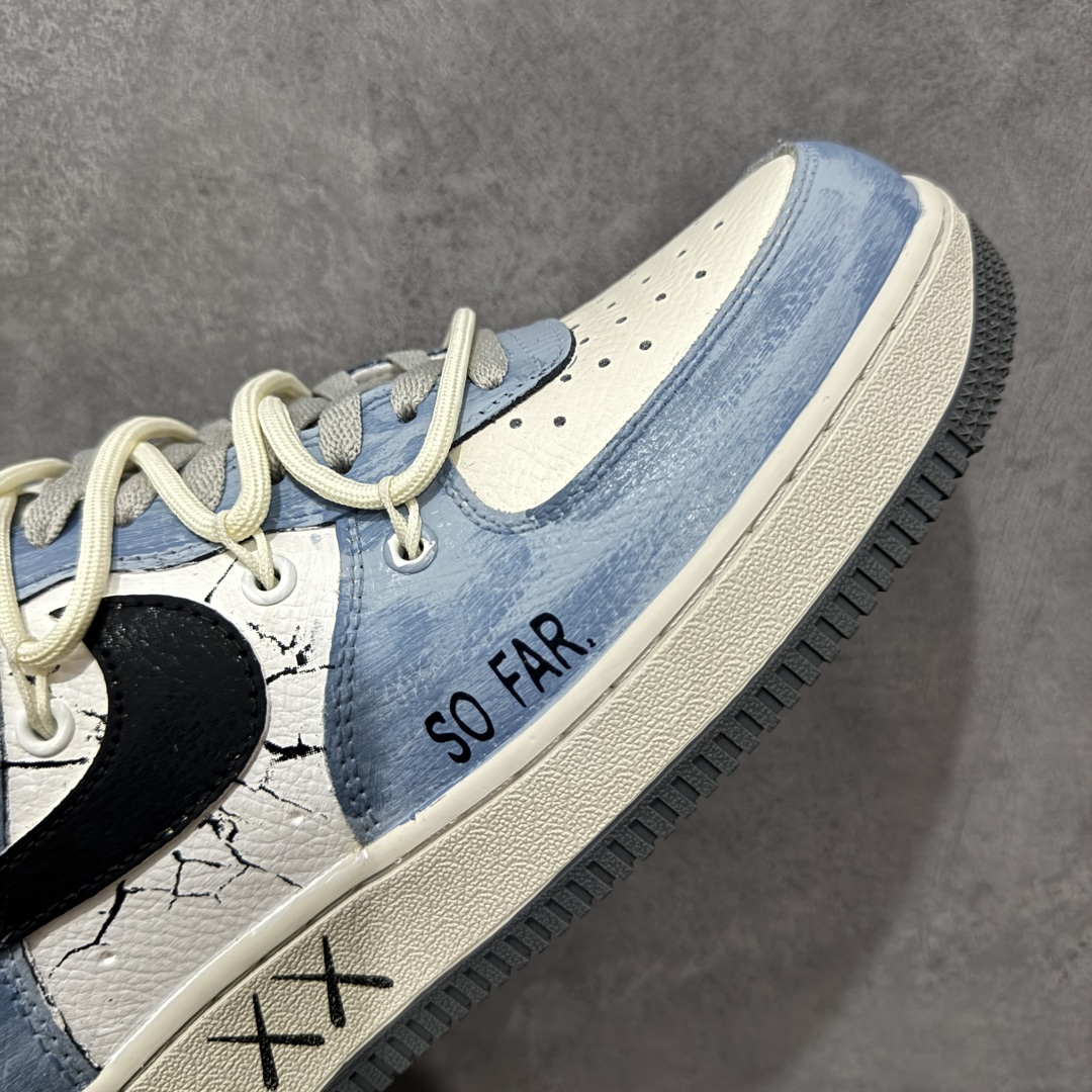 图片[6]-【定制版】Nike Air Force 1\’07 Low \”The Age of Cracks\” 手绘涂鸦 裂痕纪元 空军一号低帮休闲运动板鞋 KS6896-555  折边针车 工艺难度大 原楦头原纸板 原装鞋盒 定制五金配件 内置全掌气垫 原厂鞋底   尺码：36 36.5 37.5 38 38.5 39 40 40.5 41 42 42.5 43 44 44.5 45 编码：HXSA310320-选品中心