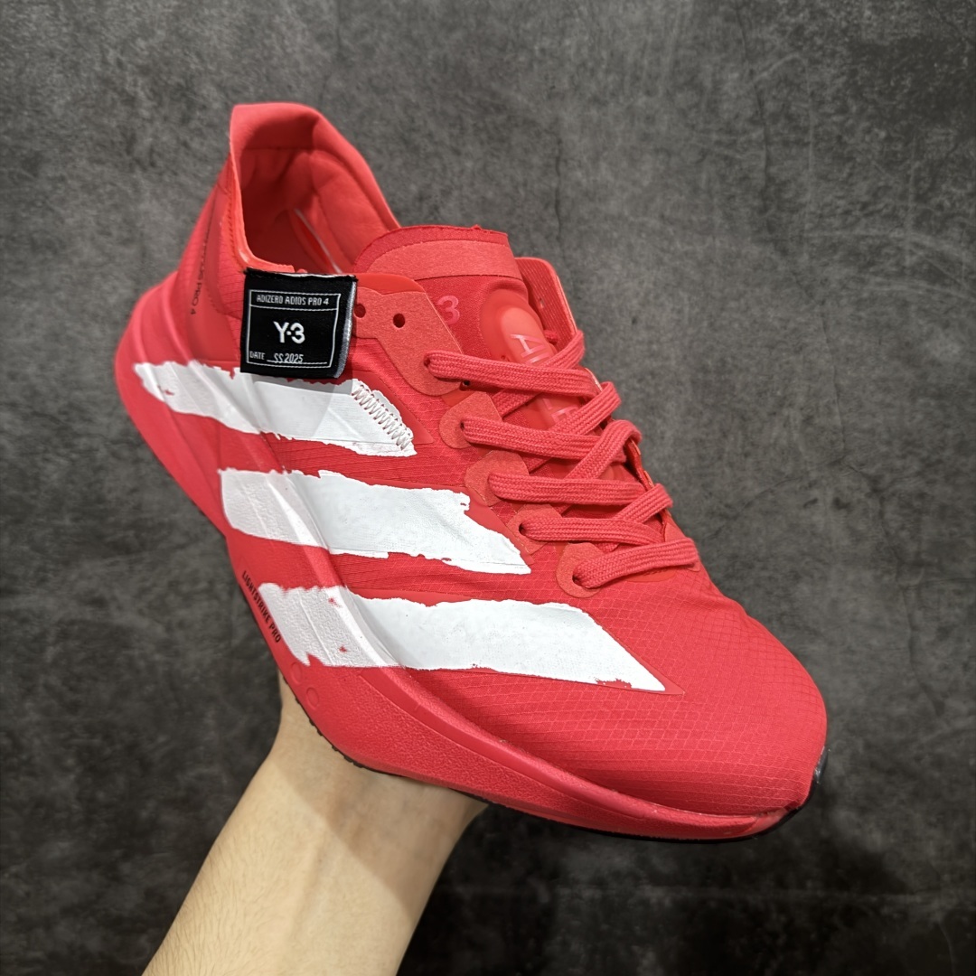 【纯原真碳版】Y-3 Adizero Adios Pro 4 时尚简约舒适潮流 织物耐磨低帮跑步鞋 JR