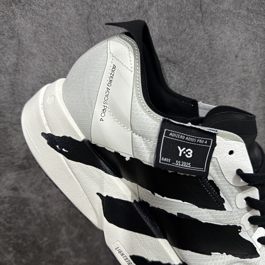 【纯原真碳版】Y-3 Adizero Adios Pro 4 时尚简约舒适潮流 织物耐磨低帮跑步鞋 JR