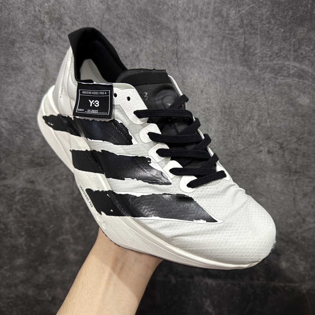 【纯原真碳版】Y-3 Adizero Adios Pro 4 时尚简约舒适潮流 织物耐磨低帮跑步鞋 JR