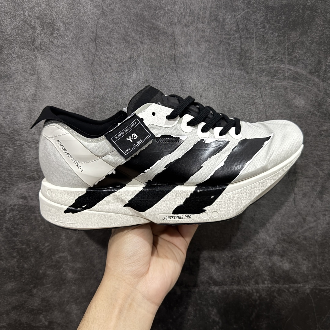 【纯原真碳版】Y-3 Adizero Adios Pro 4 时尚简约舒适潮流 织物耐磨低帮跑步鞋 JR