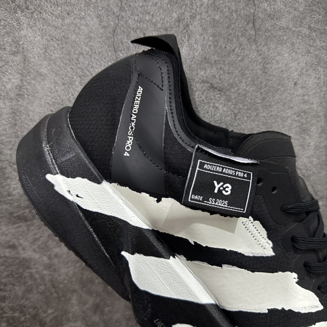 【纯原真碳版】Y-3 Adizero Adios Pro 4 时尚简约舒适潮流 织物耐磨低帮跑步鞋 JR
