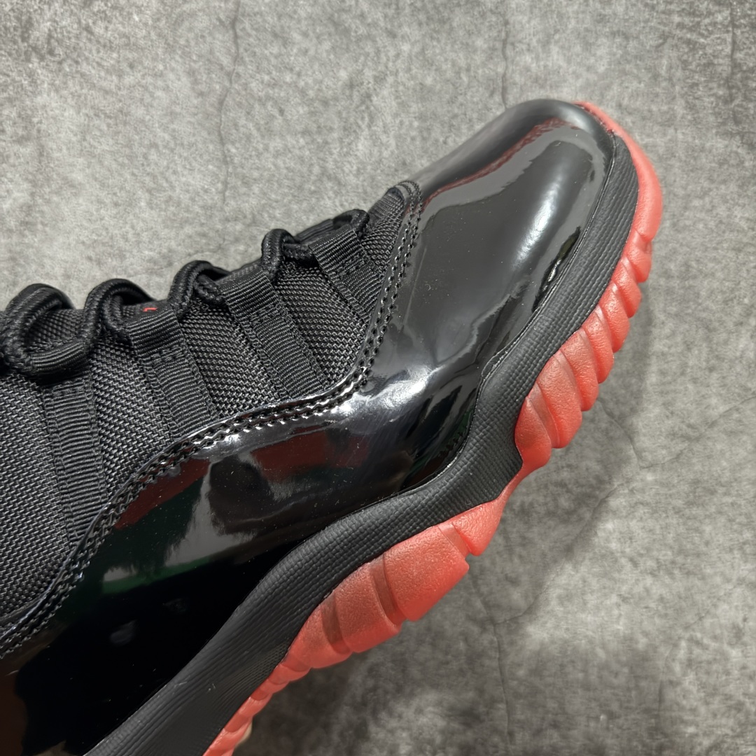 【纯原】Air Jordan AJ11 Retro 新黑红 -326原楦原档案数据开模打造 原厂中底拉帮