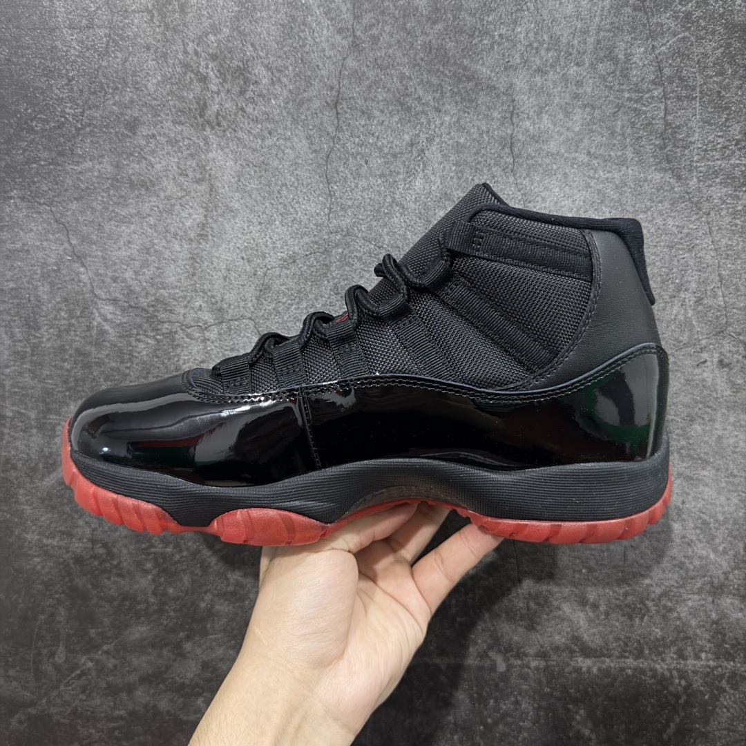【纯原】Air Jordan AJ11 Retro 新黑红 -326原楦原档案数据开模打造 原厂中底拉帮