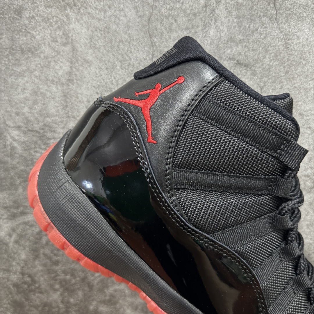 【纯原】Air Jordan AJ11 Retro 新黑红 -326原楦原档案数据开模打造 原厂中底拉帮