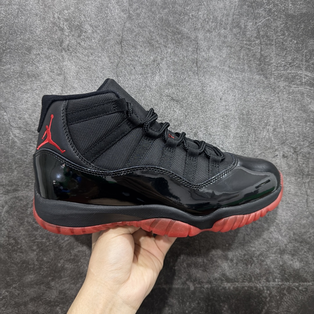 【纯原】Air Jordan AJ11 Retro 新黑红 -326原楦原档案数据开模打造 原厂中底拉帮