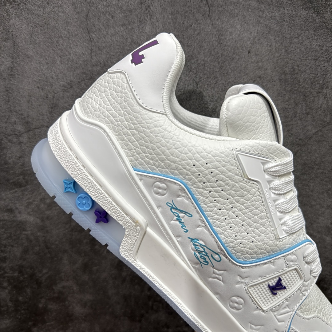 图片[7]-【PK纯原版】Louis Vuitton 路易威登 LV Trainer 低帮休闲板鞋 代购同渠道品质 高端零售 外贸充正专供 原版购入开发 ZP级全套包装 完美楦型 正确卡色 大底TPU 质感媲美原版 细节与原版一致 请注意区分市面通货材 尺码：35 36 37 38 39 40 41 42 43 44 45 46-选品中心