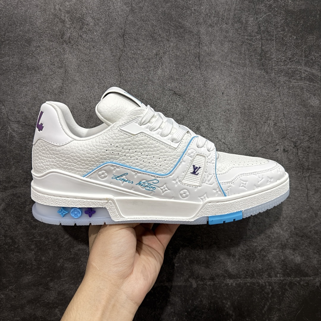 【PK纯原版】Louis Vuitton 路易威登 LV Trainer 低帮休闲板鞋 代购同渠道品质 高端零售 外贸充正专供 原版购入开发 ZP级全套包装 完美楦型 正确卡色 大底TPU 质感媲美原版 细节与原版一致 请注意区分市面通货材 尺码:35 36 37 38 39 40 41 42 43 44 45 46-选品中心