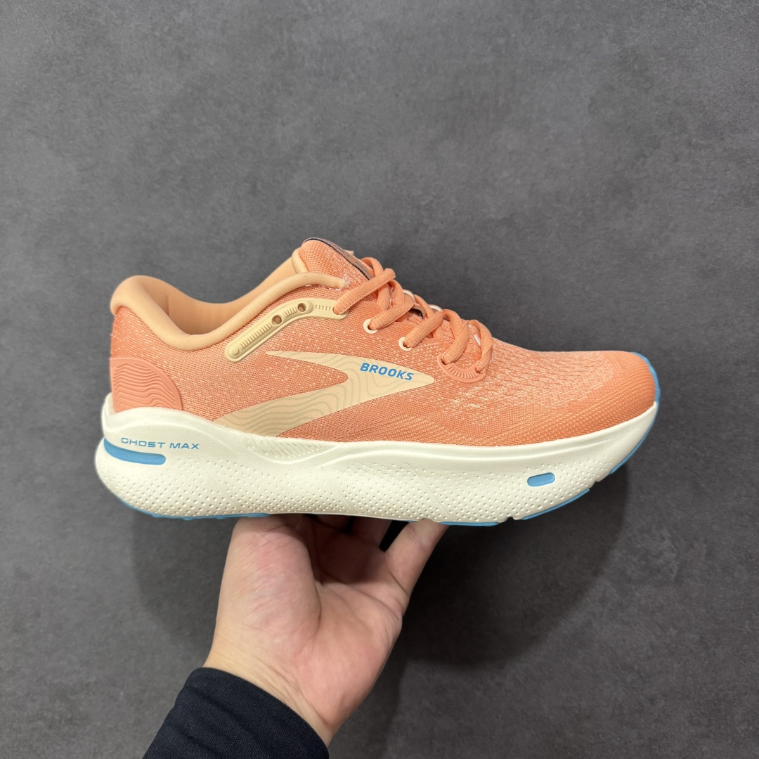 【H11版】Brooks Ghost Max 布鲁克斯 透气缓震支撑休闲运动慢跑鞋 采用改进工程空气网眼