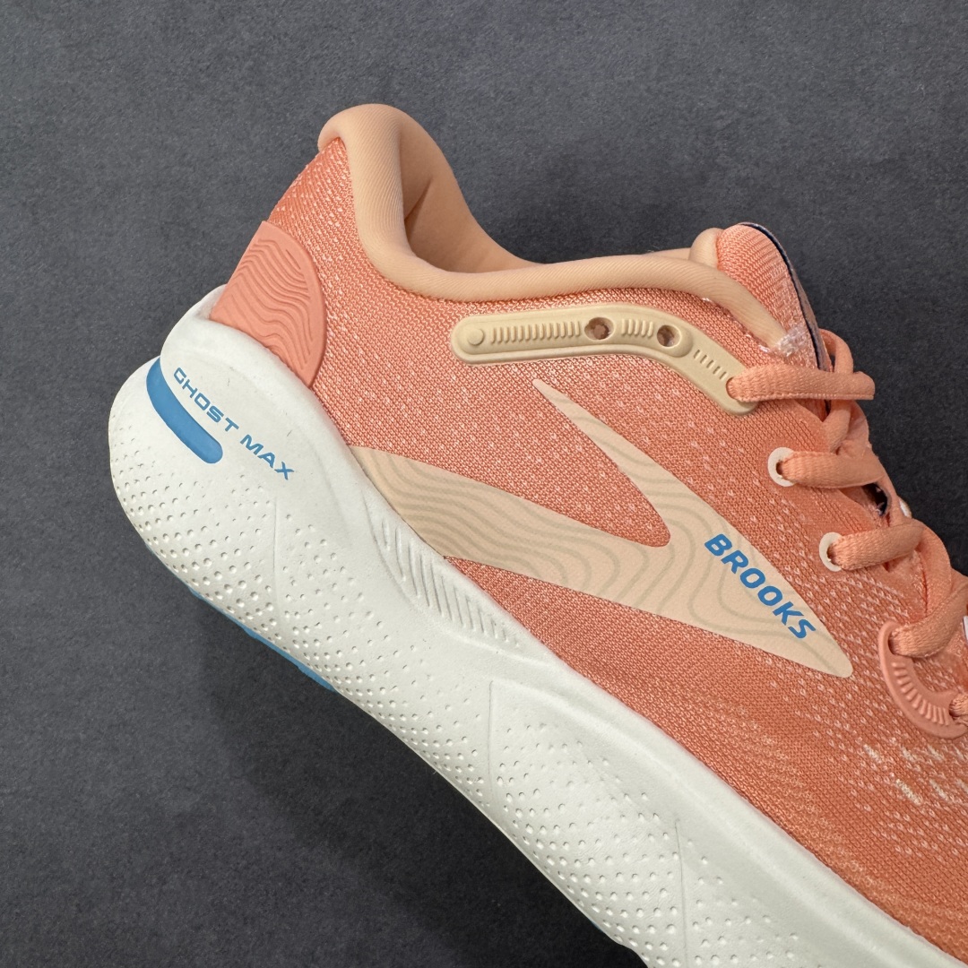 【H11版】Brooks Ghost Max 布鲁克斯 透气缓震支撑休闲运动慢跑鞋 采用改进工程空气网眼