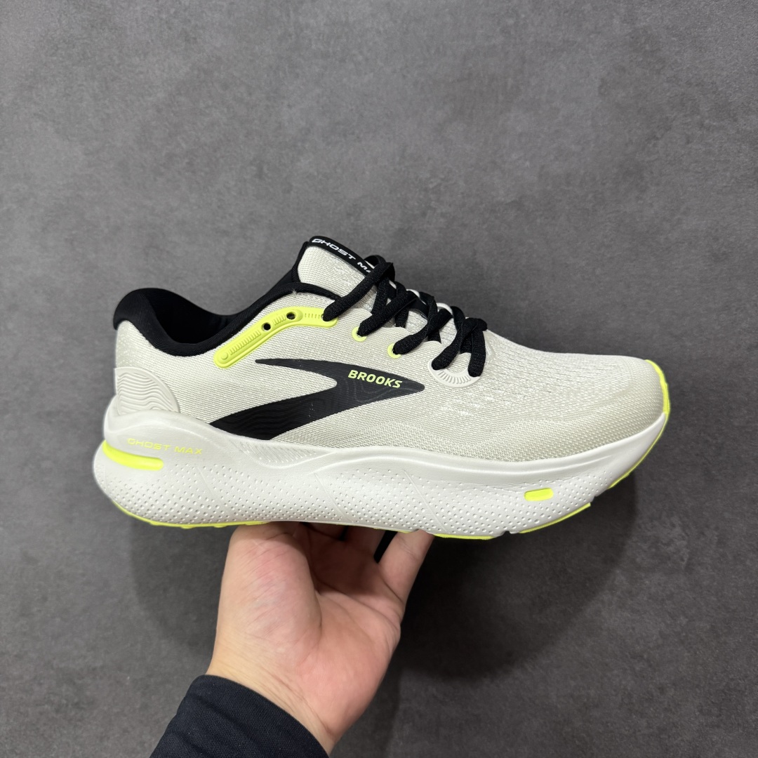 【H11版】Brooks Ghost Max 布鲁克斯 透气缓震支撑休闲运动慢跑鞋 采用改进工程空气网眼组合热熔工艺 鞋面材质密度泡棉缓震系统 中底外置防滑耐磨橡胶底片 回归个性化跑姿 尺码:40 41 42 43 44 45-选品中心