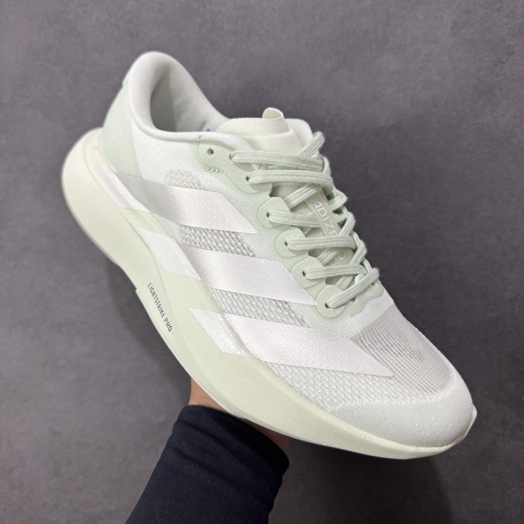 图片[3]-【公司级】Ad Adizero Evo SL 轻盈跑鞋 耐磨减震专业跑步鞋 冲向目标，一路向前，不断挑战和突破自我 无论是平时训练还是马拉松，让这款adidas跑步鞋伴你畅快开跑 兼具舒适性和结构感，搭载Lightstrike科技，为步伐注入活力 货号：JR5840 尺码：36 36.5 37 38 38.5 39 40 40.5 41 42 42.5 43 44 44.5 45 46 编码：FSB220230-选品中心