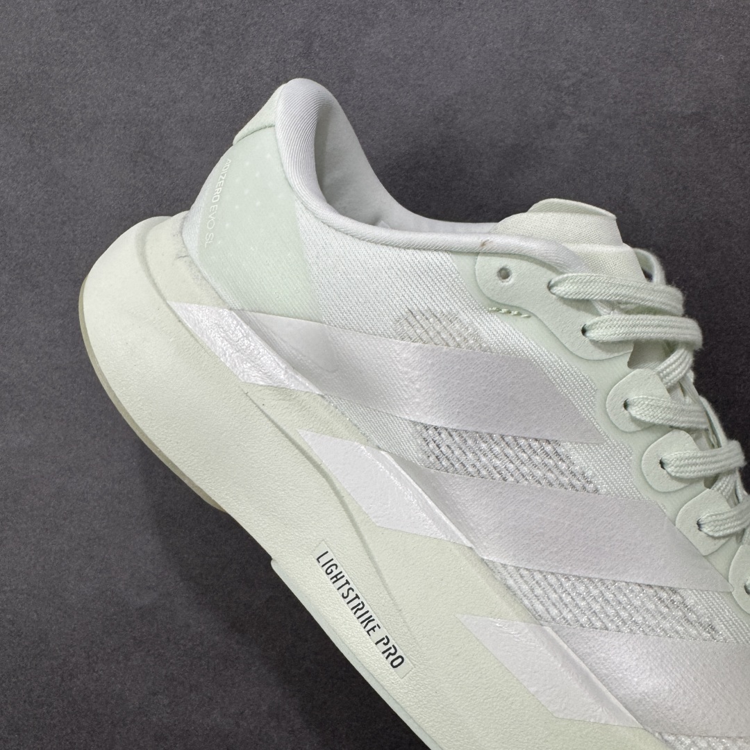 图片[6]-【公司级】Ad Adizero Evo SL 轻盈跑鞋 耐磨减震专业跑步鞋 冲向目标，一路向前，不断挑战和突破自我 无论是平时训练还是马拉松，让这款adidas跑步鞋伴你畅快开跑 兼具舒适性和结构感，搭载Lightstrike科技，为步伐注入活力 货号：JR5840 尺码：36 36.5 37 38 38.5 39 40 40.5 41 42 42.5 43 44 44.5 45 46 编码：FSB220230-选品中心